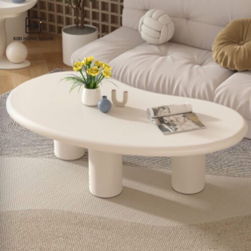 Bàn trà gỗ Oval - Hình ảnh 2