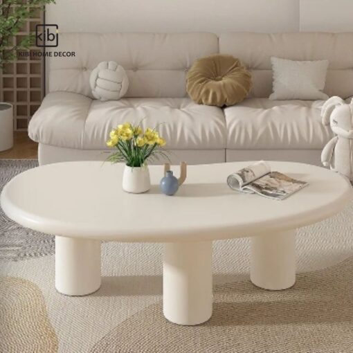 Bàn trà gỗ Oval - Hình ảnh 4