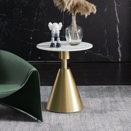 Bàn trà góc sofa mặt đá titan - Hình ảnh 5