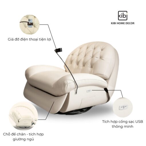 Ghế sofa điện thư giãn đa chức năng - Hình ảnh 5