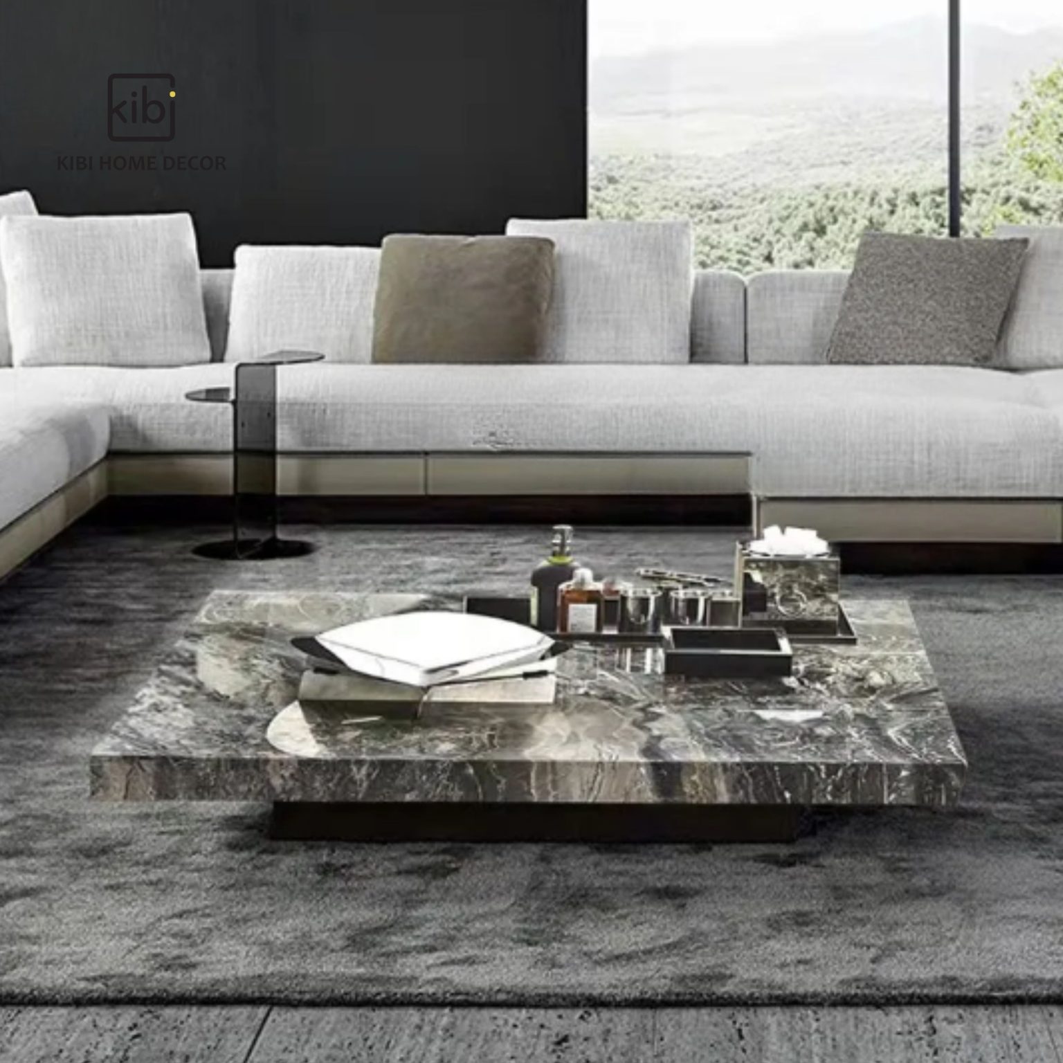 Bàn sofa mặt đá Jaru cao cấp