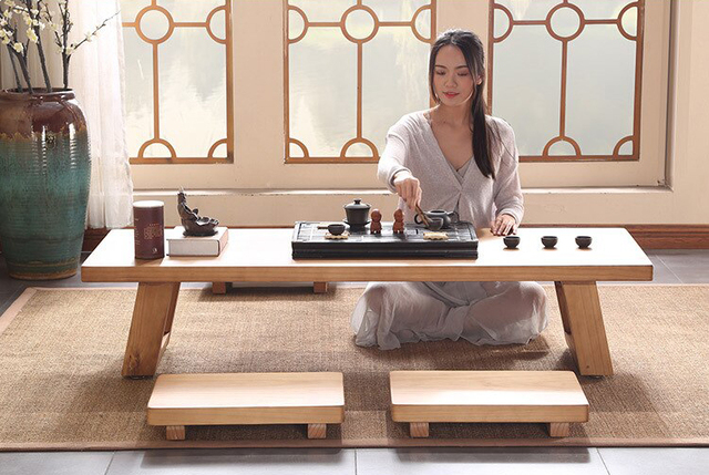 Bàn trà dáng chữ nhật